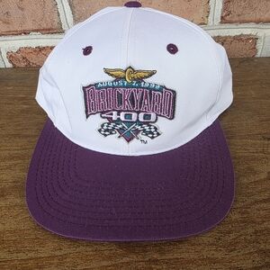 Brickyard 400 White and Purple Cap